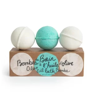Bombes de bain à l'huile d'olive paquet de 3